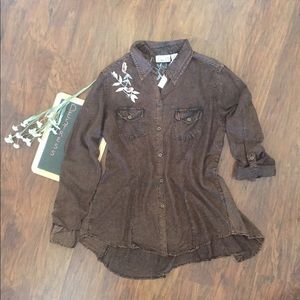 Emma G button down blouse